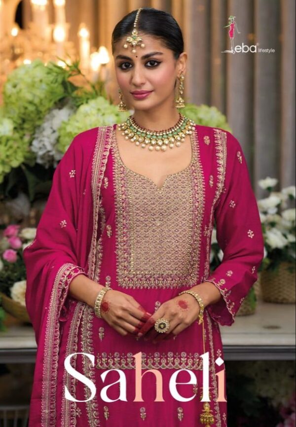 EBA LIFESTYLE SAHELI CHINON EMBROIDERY READYMADE SUIT SUPPLIER IN SURAT 3.jpg