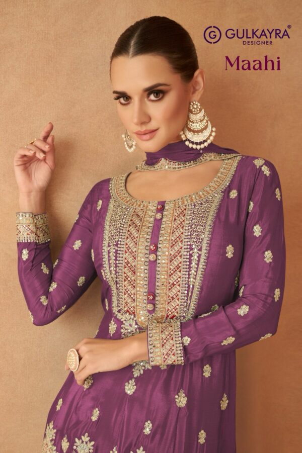 GULKAYRA DESIGNER MAAHI CHINON FANCY SUITS WHOLESALER IN SURAT 9.jpg