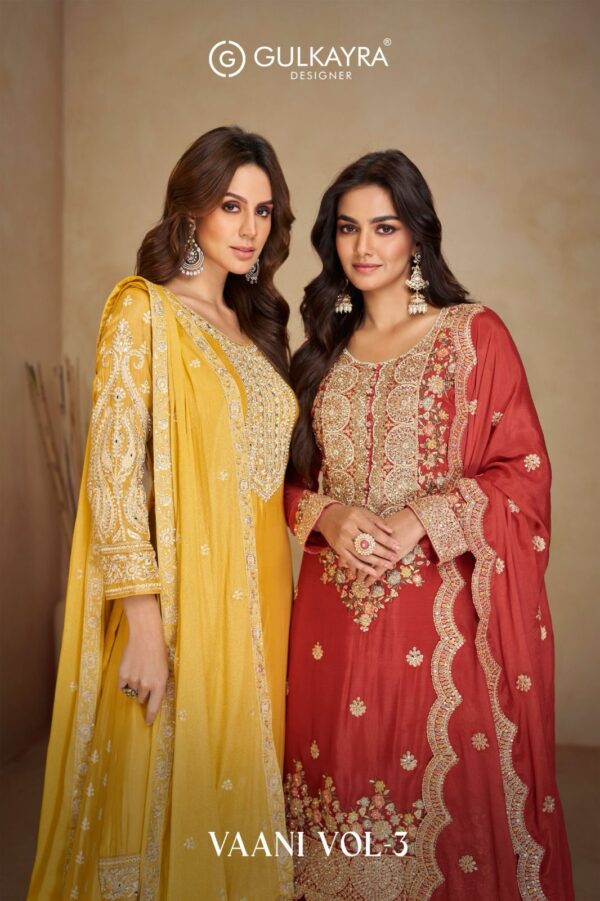 GULKAYRA DESIGNER VAANI VOL 3 REAL CHINON SUITS WHOLESALER IN SURAT 12.jpg