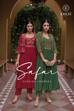 KAILEE FASHION SAFAR VISCOSE SILK EMBROIDERY KURTI CATALOGUE SUPPLIER IN SURAT 10.jpg