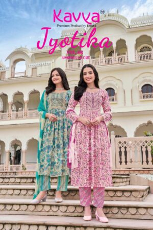 KAVYA JYOTIKA VOL 8 UMBRELLA CUT READYMADE KURTI WHOLESALER IN SURAT 15.jpg