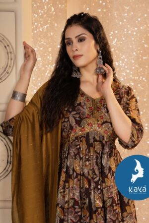 KAYA KURTI AARI 6 CHANDERI MODAL PRINT KURTI WHOLESALER IN SURAT 2.jpg