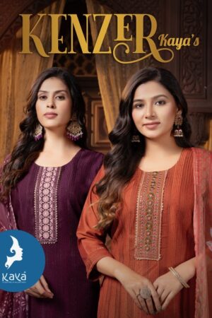 KAYA KURTI KENZER CHINON READYMADE KURTI DISTRIBUTOR IN SURAT 1.jpg