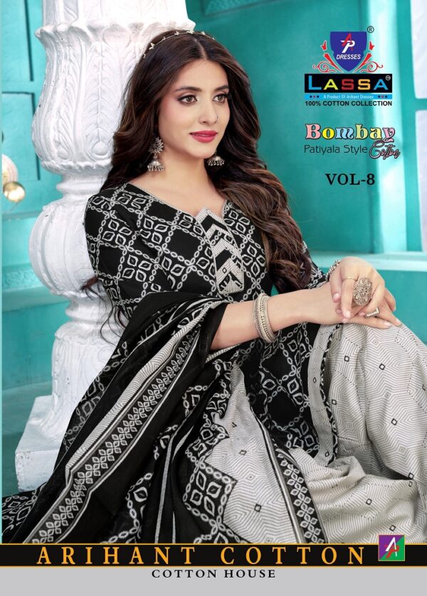 LASSA BOMBAY PATIYALA STYLE VOL 8 COTTON SALWAR KAMEEZ WHOLESALER IN SURAT 1.jpg