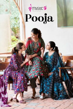 MYSTIC 9 POOJA VOL 7 RAYON READYMADE KURTI WHOLESALER IN SURAT 4.jpg