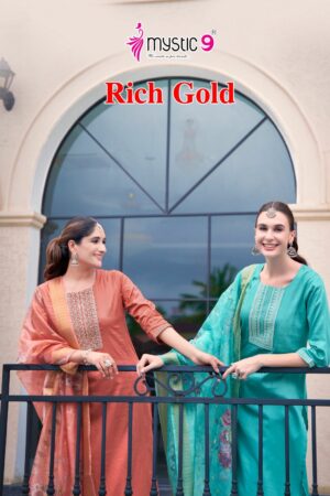 MYSTIC 9 RICH GOLD VOL 2 FANCY EMBROIDERY READYMADE KURTI SUPPLIER IN SURAT 16.jpg