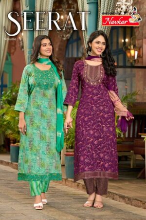 NAVKAR SEERAT VOL 2 RAYON PRINTED READYMADE KURTI WHOLESALER IN SURAT 1.jpg