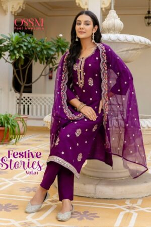OSSM FESTIVE STORIES VOL 4 VISCOSE SILK READYMADE KURTI WHOLESALER IN SURAT 8.jpg