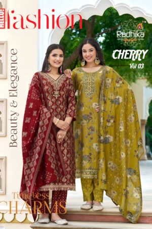 RADHIKA LIFESTYLE CHERRY VOL 3 CHANDERI PRINT READYMADE KURTI SUPPLIER IN SURAT 3.jpg