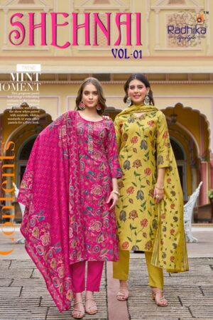RADHIKA LIFESTYLE SHEHNAI VOL 1 TOP PANT WITH DUPATTA SUPPLIER IN SURAT 3.jpg