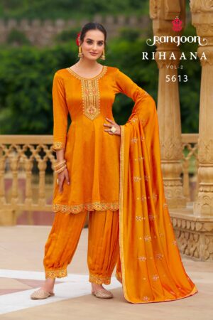 RANGOON RIHAANA VOL 2 SILK EMBROIDERY READYMADE KURTI SUPPLIER IN SURAT 4.jpg