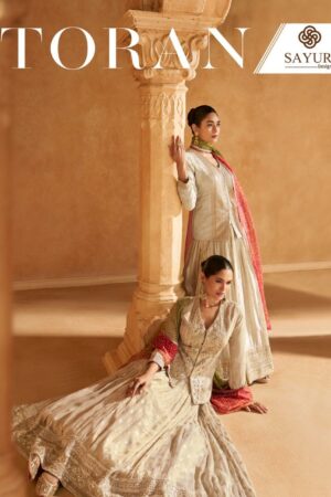 SAYURI DESIGNER TORAN FANCY SIMAR VISCOSE SUITS SUPPLIER IN SURAT 2.jpg