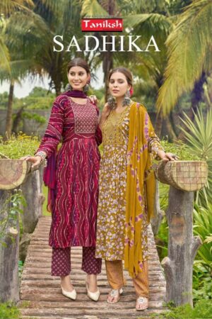 TANIKSH SADHIKA RAYON EMBROIDERY READYMADE KURTI SUPPLIER IN SURAT 1.jpg