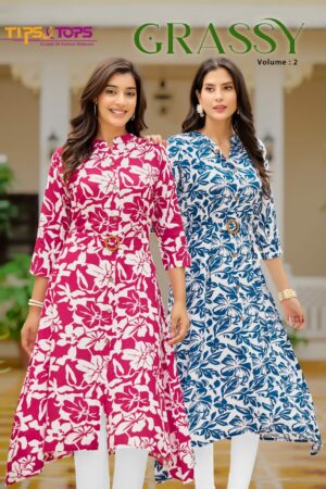 TIPS TOPS GRASSY VOL 2 RAYON PRINT KURTI WHOLESALER IN SURAT 5.jpg