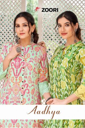ZOORI AADHYA RAYON PRINTED KURTI CATALOGUE WHOLESALER IN SURAT 9.jpg