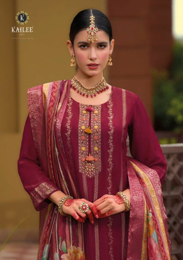 thumbs KAILEE FASHION PEARL ZARI SILK READYMADE KURTI WHOLESALER IN SURAT 13.jpg