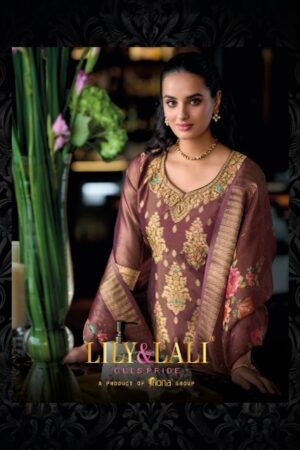 thumbs LILY LALI FARIDAN BANARASI SILK KURTI CATALOGUE WHOLESALER IN SURAT 14.jpg