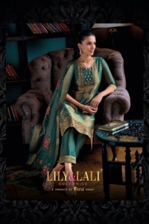 thumbs LILY LALI FARIDAN BANARASI SILK KURTI CATALOGUE WHOLESALER IN SURAT 3.jpg