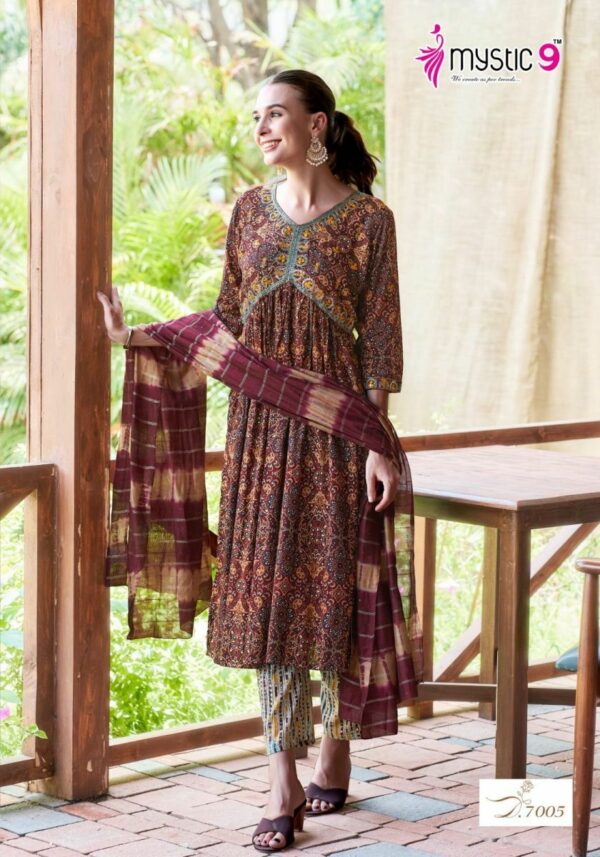 thumbs MYSTIC 9 POOJA VOL 7 RAYON READYMADE KURTI WHOLESALER IN SURAT 15.jpg