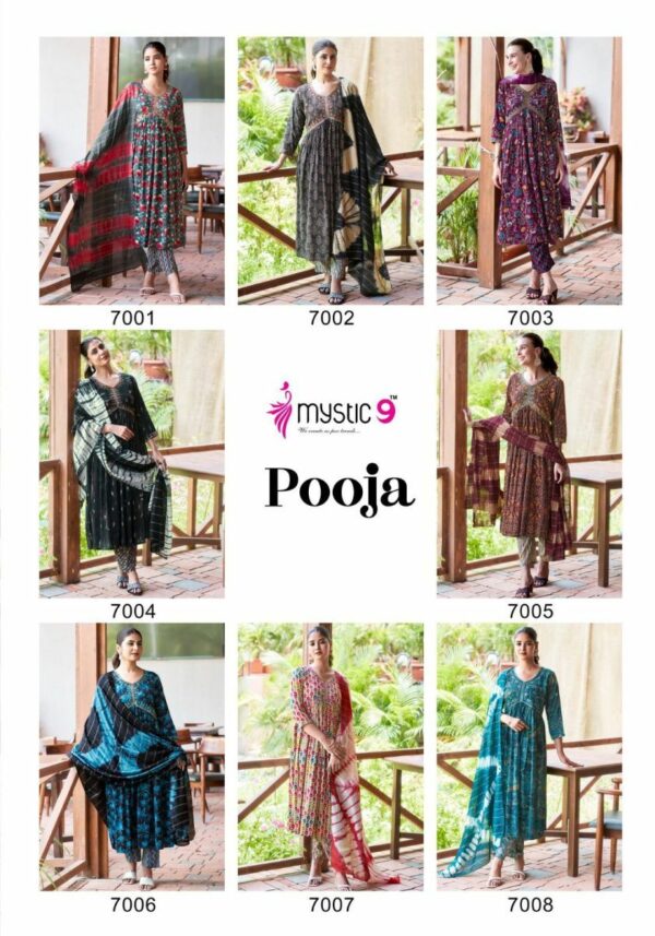 thumbs MYSTIC 9 POOJA VOL 7 RAYON READYMADE KURTI WHOLESALER IN SURAT 3.jpg