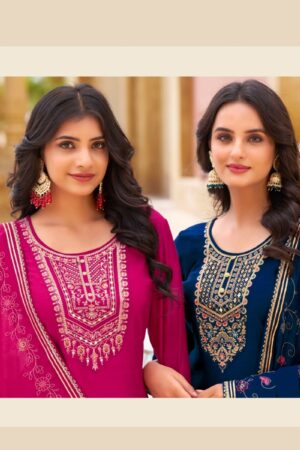 thumbs RANGOON VAANI SILK EMBROIDERY FANCY KURTI CATALOGUE SUPPLIER IN SURAT 8.jpg