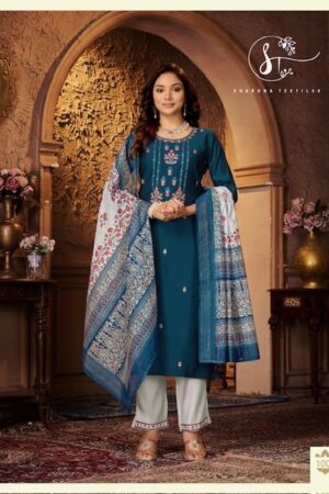 thumbs SHARDA TEXTILES ARZOO SILK EMBROIDERY READYMADE KURTI SUPPLIER IN SURAT 13.jpg