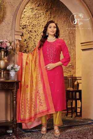 thumbs SHARDA TEXTILES ARZOO SILK EMBROIDERY READYMADE KURTI SUPPLIER IN SURAT 14.jpg