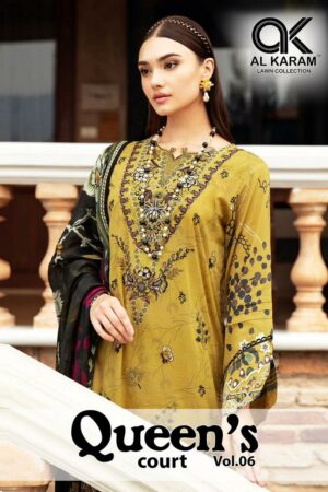 AL KARAM QUEENS COURT VOL 6 CAMBRIC COTTON SUITS 7.jpg