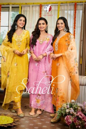 ANJU FABRICS SAHELI PURE TISSUE SHIMMER READYMADE KURTI SUPPLIER 4.jpg