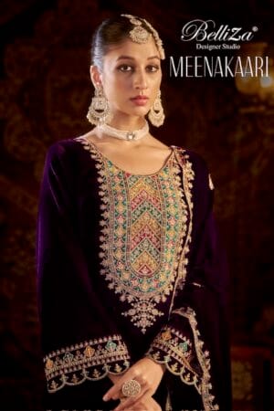 BELLIZA DESIGNER STUDIO MEENAKAARI PURE VELVET SUITS 9.jpg