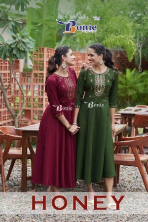 BONIE BRAND HONEY GHERA KURTIES WHOLESALER IN SURAT 15.jpg