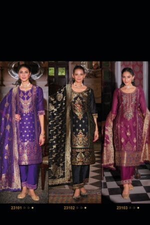 LILY LALI BANARASI HAND WORK KURTIS CATALOGUE 23.jpg