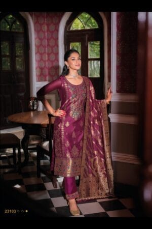 LILY LALI BANARASI HAND WORK KURTIS CATALOGUE 8.jpg