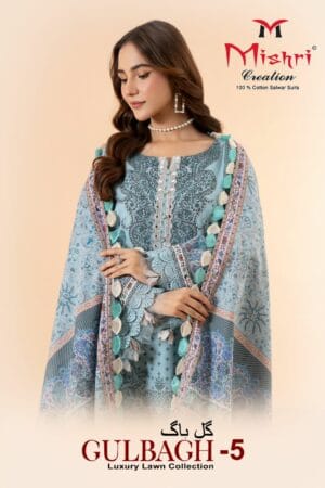 MISHRI CREATION GULBAGH VOL 5 LAWN COTTON SUITS 7.jpg