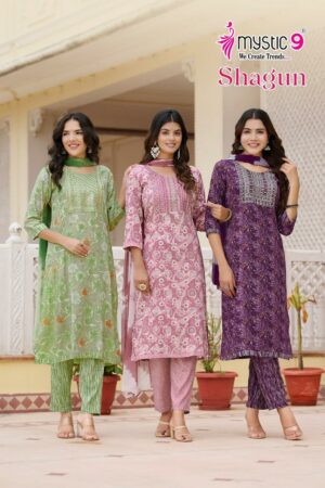 MYSTIC 9 SHAGUN VOL 8 RAYON READYMADE KURTI SUPPLIER IN SURAT 1.jpg