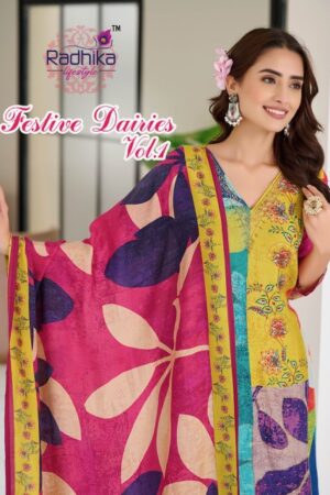 RADHIKA LIFESTYLE FESTIVE DIARIES VOL 1 MUSLIN PRINTED READYMDE KURTI 1.jpg