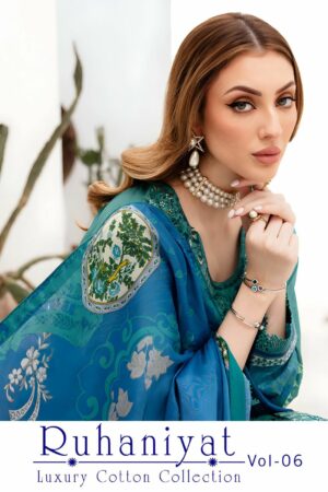 RUHANIYAT VOL 6 COTTON KARACHI PRINT SUITS WHOLESALER IN SURAT 1.jpg