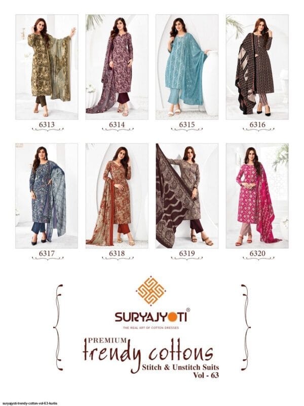 SURYAJYOTI TRENDY COTTON VOL 63 READYMADE KURTIS 22.jpg