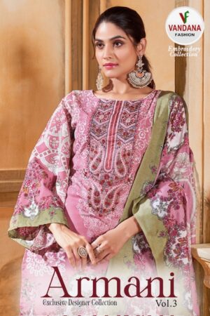 VANDANA FASHION ARMANI VOL 3 COTTON PRINTED SUITS SUPPLIER IN SURAT 7.jpg