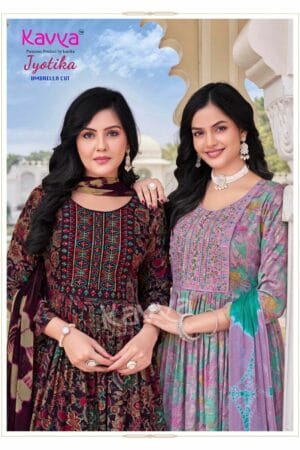 KAVYA JYOTIKA VOL 10 UMBRELLA CUT KURTI WHOLESALER 2.jpg