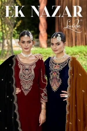 LEVISHA EK NAZAR VELVET SUITS SUPPLIER IN SURAT 1.jpg