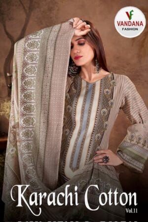 VANDANA FASHION KARACHI COTTON VOL 11 SUITS WHOLESALER 12.jpg