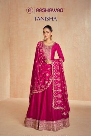 AASHIRWAD CREATION TANISHA SALWAR SUITS CATALOG 14.jpg
