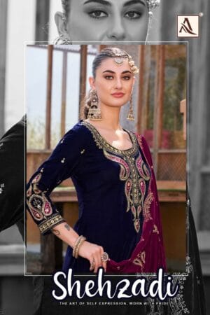 ALOK SUITS SHEHZADI VELVET WINTER SUITS CATALOGUE 6.jpg