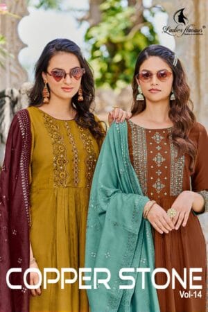 LADIES FLAVOUR COPPER STONE VOL 14 READYMADE KURTIS 9.jpg