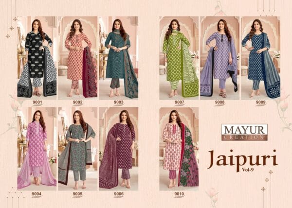 MAYUR CREATION JAIPURI VOL 9 DRESS MATERIAL JETPUR 11.jpg