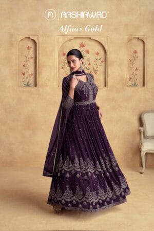 AASHIRWAD CREATION ALFAAZ GOLD DESIGNER DRESS 8.jpg