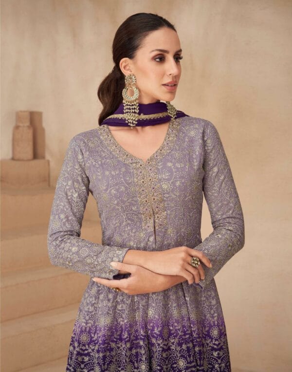 AASHIRWAD CREATION GULNAAZ AMAZING NEW DESIGNER REAL GEORGETTE SALWAR SUIT (1)