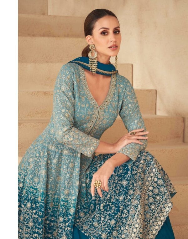 AASHIRWAD CREATION GULNAAZ AMAZING NEW DESIGNER REAL GEORGETTE SALWAR SUIT (8)