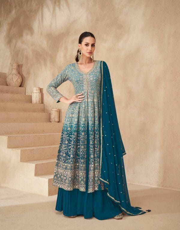 AASHIRWAD CREATION GULNAAZ AMAZING NEW DESIGNER REAL GEORGETTE SALWAR SUIT (9)